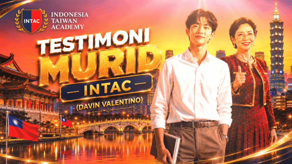 Testimoni Davin Valentino tentang perjalanan gap year ke Taiwan bersama INTAC